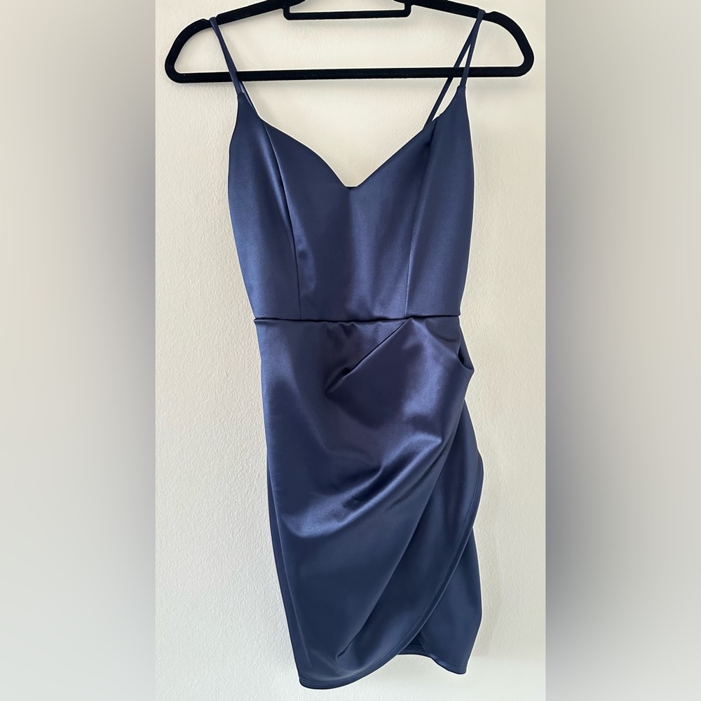 Navy Blue Mini Dress